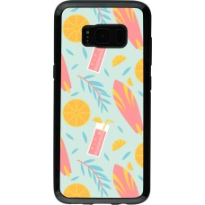 Samsung Galaxy S8 Case Hülle - Hybrid Armor schwarz Summer 2025 Pattern citron