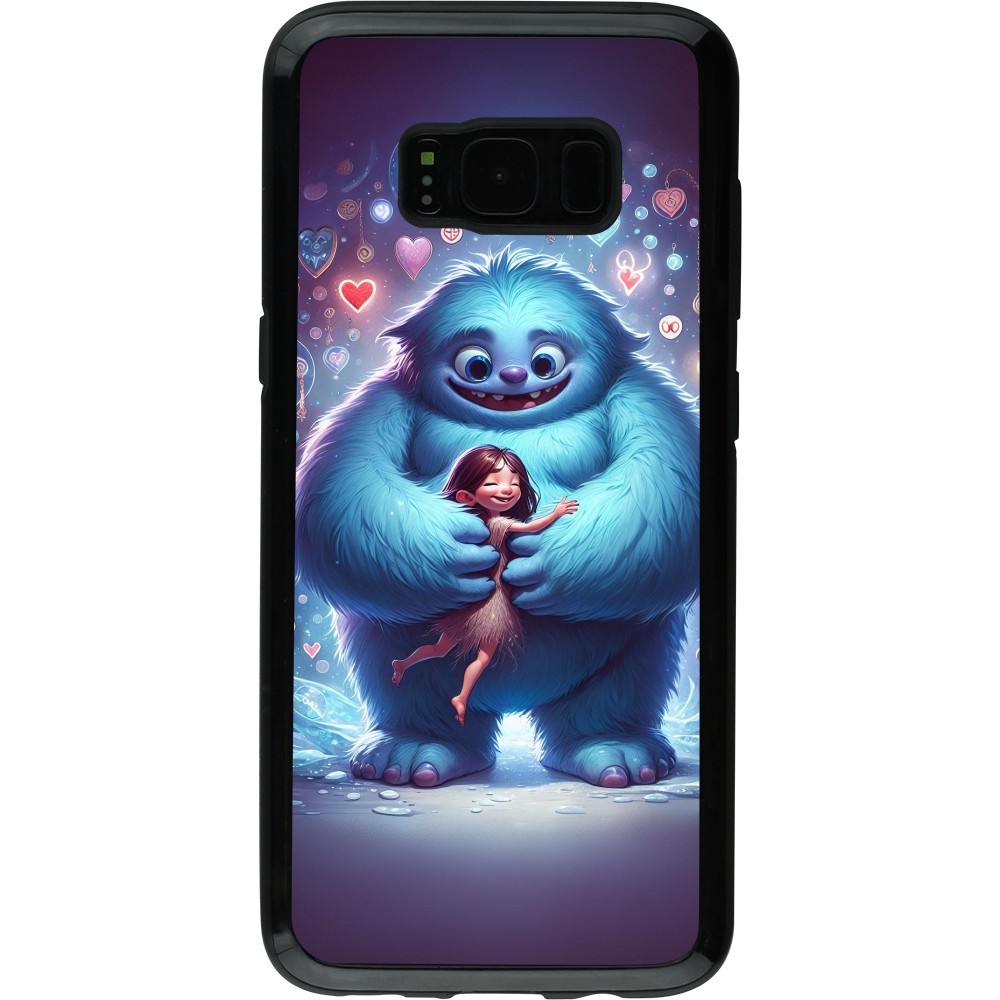 Samsung Galaxy S8 Case Hülle - Hybrid Armor schwarz Valentin 2024 Flauschige Liebe