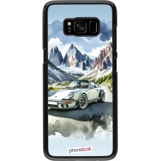 Samsung Galaxy S8 Case Hülle - Porsche 911 Berg Aquarell