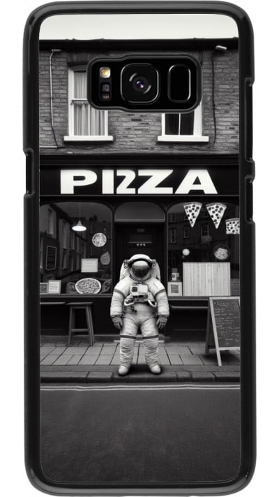 Samsung Galaxy S8 Case Hülle - Astronaut vor einer Pizzeria