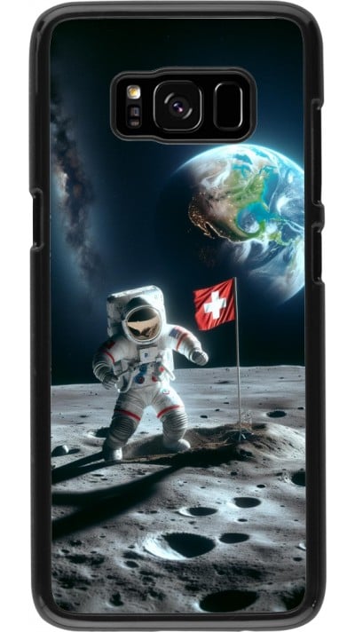 Samsung Galaxy S8 Case Hülle - Astro Schweiz auf dem Mond
