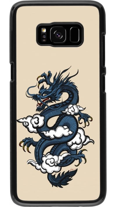 Samsung Galaxy S8 Case Hülle - Blue Dragon Tattoo