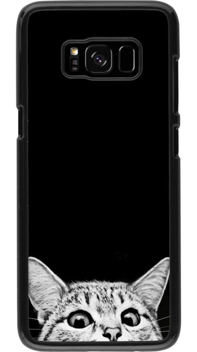 Coque Samsung Galaxy S8 - Cat Looking Up Black