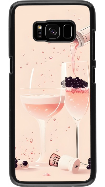 Samsung Galaxy S8 Case Hülle - Champagne Pouring Pink