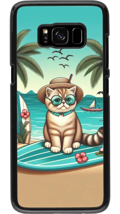 Samsung Galaxy S8 Case Hülle - Chat Surf Stil