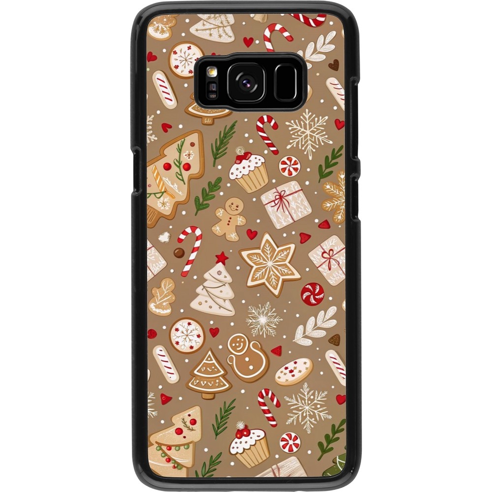 Coque Samsung Galaxy S8 - Christmas 25 Pattern Ginger Cookie