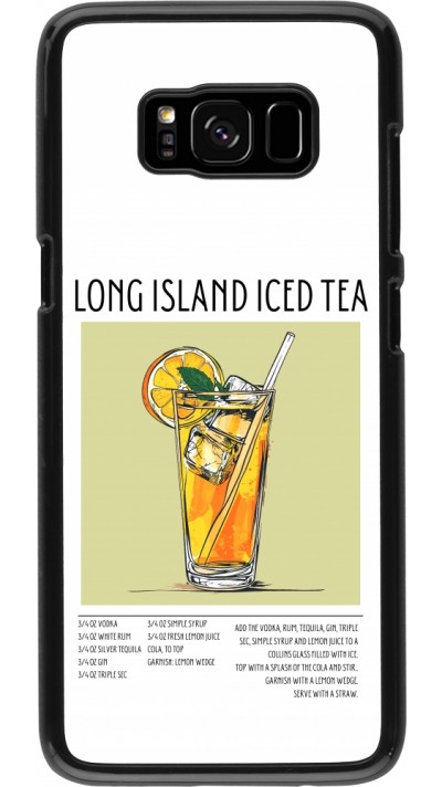 Samsung Galaxy S8 Case Hülle - Cocktail Rezept Long Island Ice Tea