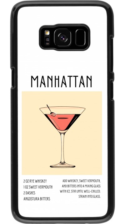 Samsung Galaxy S8 Case Hülle - Cocktail Rezept Manhattan