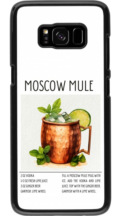 Samsung Galaxy S8 Case Hülle - Cocktail Rezept Moscow Mule