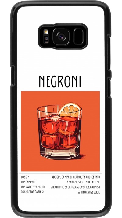 Samsung Galaxy S8 Case Hülle - Cocktail Rezept Negroni