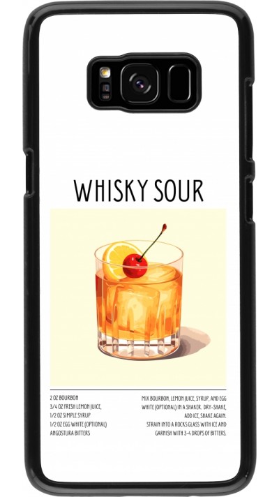 Samsung Galaxy S8 Case Hülle - Cocktail Rezept Whisky Sour