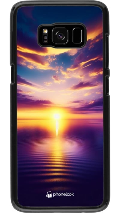 Coque Samsung Galaxy S8 - Coucher soleil jaune violet