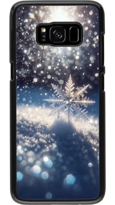 Samsung Galaxy S8 Case Hülle - Schneeflocke Solar Glanz