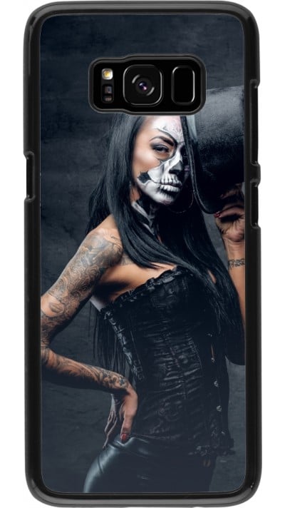 Samsung Galaxy S8 Case Hülle - Halloween 22 Tattooed Girl