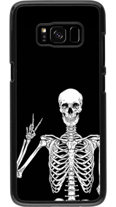 Coque Samsung Galaxy S8 - Halloween 2023 peace skeleton