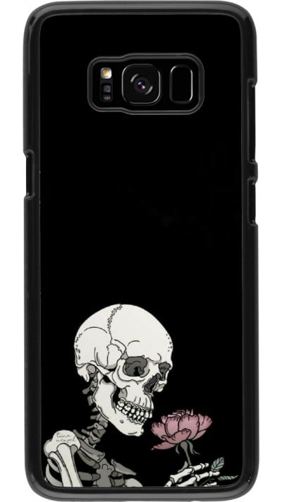 Samsung Galaxy S8 Case Hülle - Halloween 2023 rose and skeleton