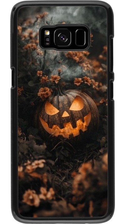 Samsung Galaxy S8 Case Hülle - Halloween 2025 Pumpkin with flowers