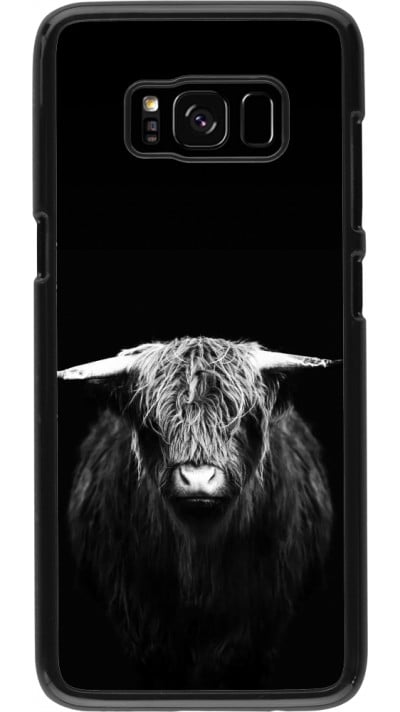 Samsung Galaxy S8 Case Hülle - Highland calf black