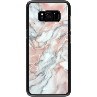 Samsung Galaxy S8 Case Hülle - Rosa Leuchtender Marmor