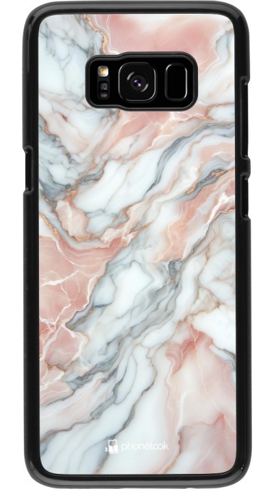 Samsung Galaxy S8 Case Hülle - Rosa Leuchtender Marmor