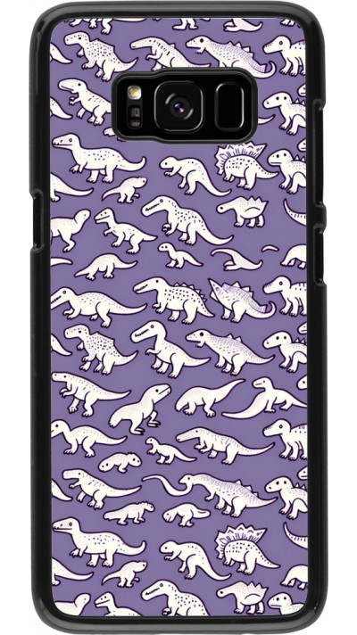 Samsung Galaxy S8 Case Hülle - Mini-Dino-Muster violett