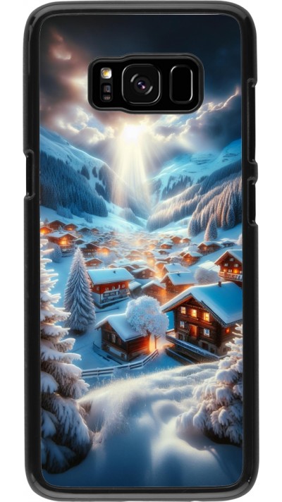 Samsung Galaxy S8 Case Hülle - Berg Schnee Licht