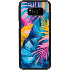 Samsung Galaxy S8 Case Hülle - Palms Blue