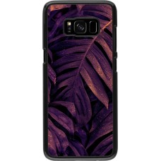 Samsung Galaxy S8 Case Hülle - Purple Light Leaves