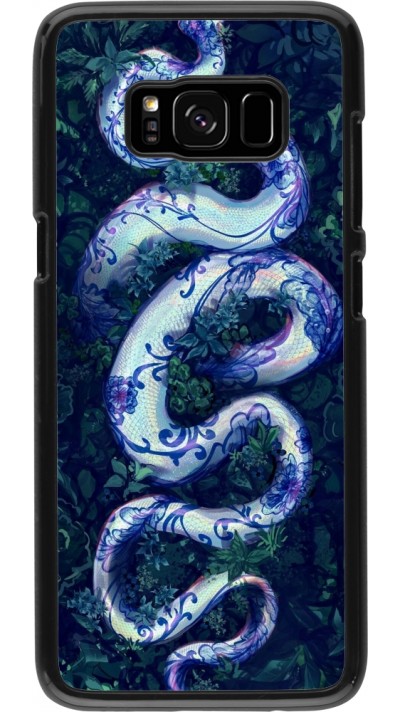 Samsung Galaxy S8 Case Hülle - Snake Blue Anaconda