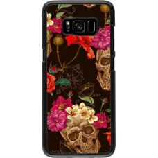 Coque Samsung Galaxy S8 - Skulls and flowers