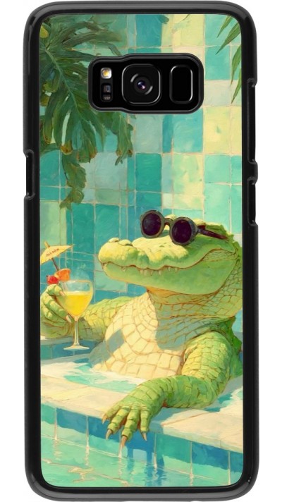 Coque Samsung Galaxy S8 - Crocodile in the swimming pool Summer 2026