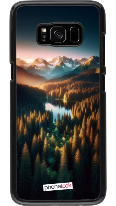 Samsung Galaxy S8 Case Hülle - Sonnenuntergang Waldsee