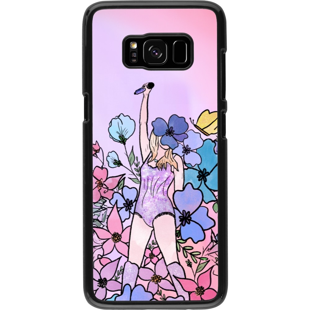 Samsung Galaxy S8 Case Hülle - Taylor Swift Sketch - Pink