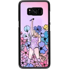 Samsung Galaxy S8 Case Hülle - Taylor Swift Sketch - Pink