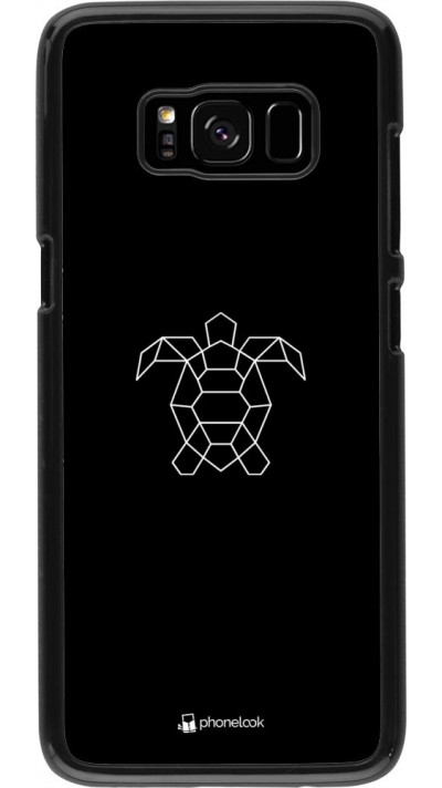 Hülle Samsung Galaxy S8 - Turtles lines on black