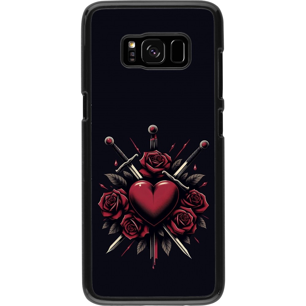 Samsung Galaxy S8 Case Hülle - Valentine 2024 gothic love
