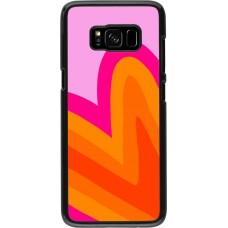 Samsung Galaxy S8 Case Hülle - Valentine 2024 heart gradient