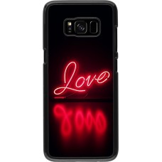 Samsung Galaxy S8 Case Hülle - Valentine 2025 Neon Liebe