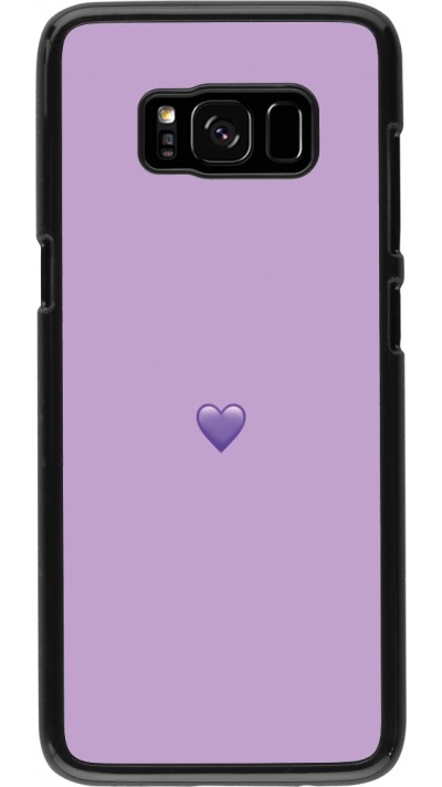 Coque Samsung Galaxy S8 - Valentine 2023 purpule single heart