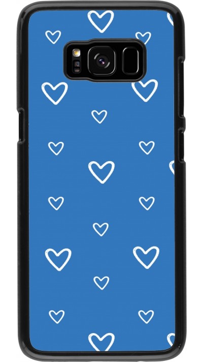 Coque Samsung Galaxy S8 - Valentine 2023 blue hearts