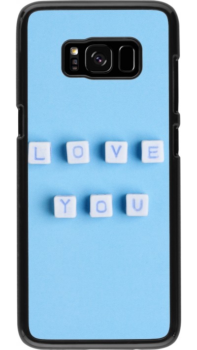 Coque Samsung Galaxy S8 - Valentine 2023 blue love you