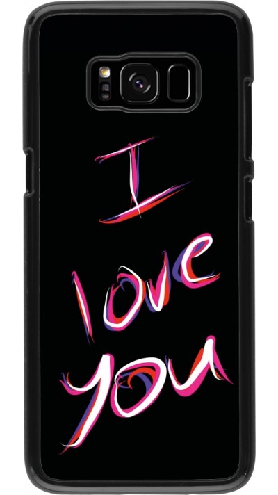 Coque Samsung Galaxy S8 - Valentine 2023 colorful I love you