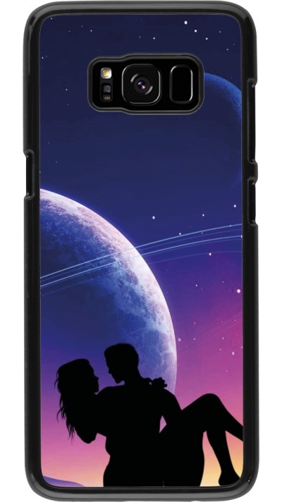 Coque Samsung Galaxy S8 - Valentine 2023 couple love to the moon