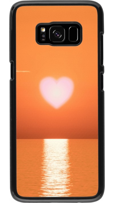 Coque Samsung Galaxy S8 - Valentine 2023 heart orange sea