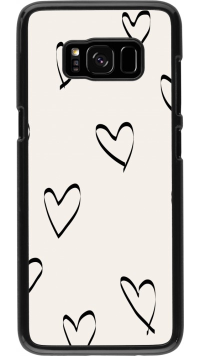 Coque Samsung Galaxy S8 - Valentine 2023 minimalist hearts