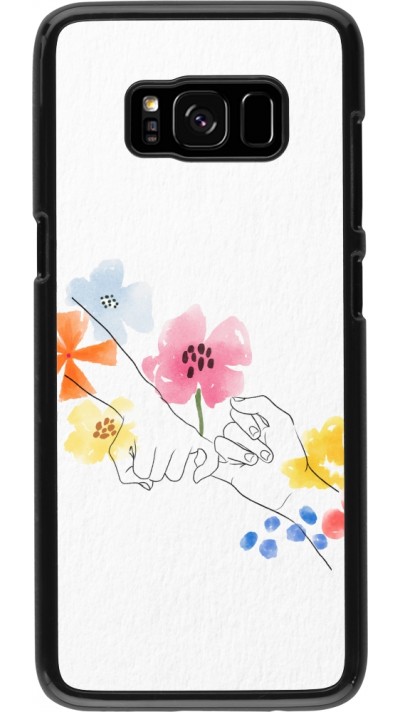Coque Samsung Galaxy S8 - Valentine 2023 pinky promess flowers