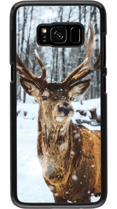 Coque Samsung Galaxy S8 - Winter 22 Cerf sous la neige