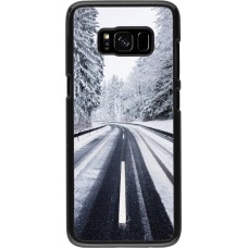 Samsung Galaxy S8 Case Hülle - Winter 22 Snowy Road