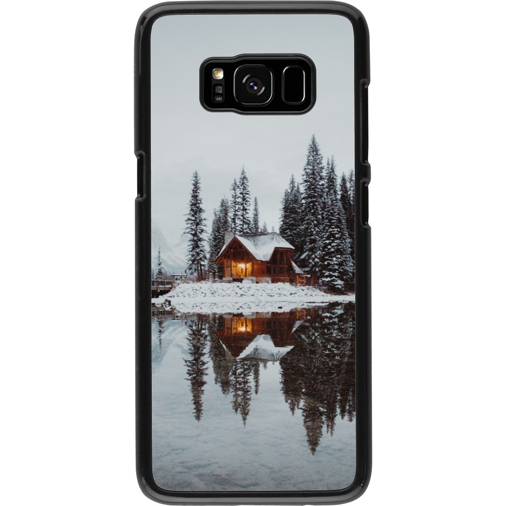Coque Samsung Galaxy S8 - Winter 25 Winter house forest afternoon