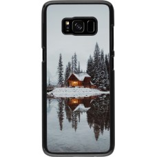 Coque Samsung Galaxy S8 - Winter 25 Winter house forest afternoon